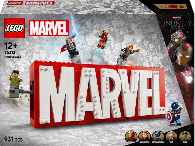 Lego Marvel Logo Marvel a minifigurky 76313