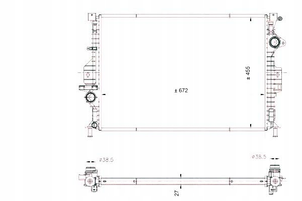 Nrf Chladič Volvo S80/V70 2,4/2,5 D 06- Ford Mon Asistent řidiče #28