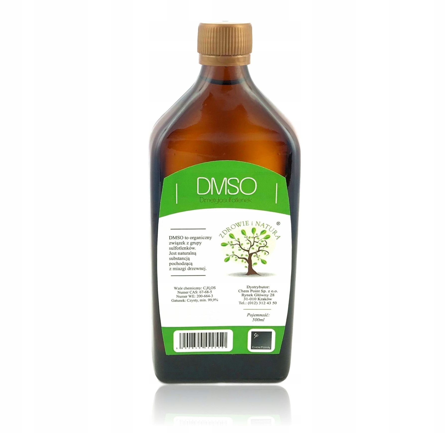 

Dmso Dimetylosulfotlenek Czysty naturalny 500 ml