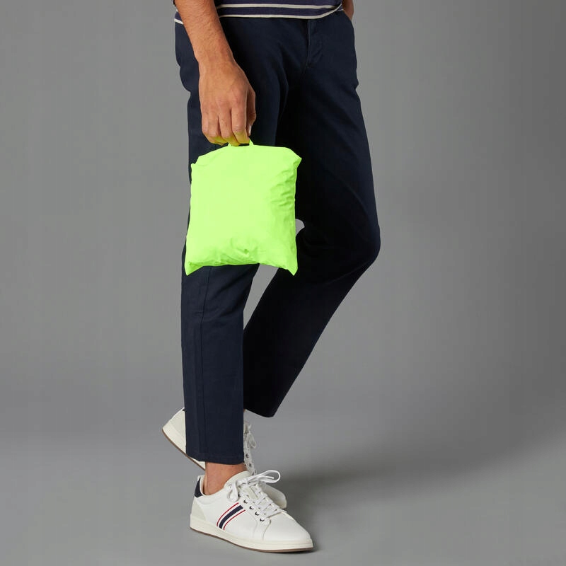 KURTKA NA ROWER LEKKA WYGODNA PRZECIWDESZCZOWA XXL Kolor żółty