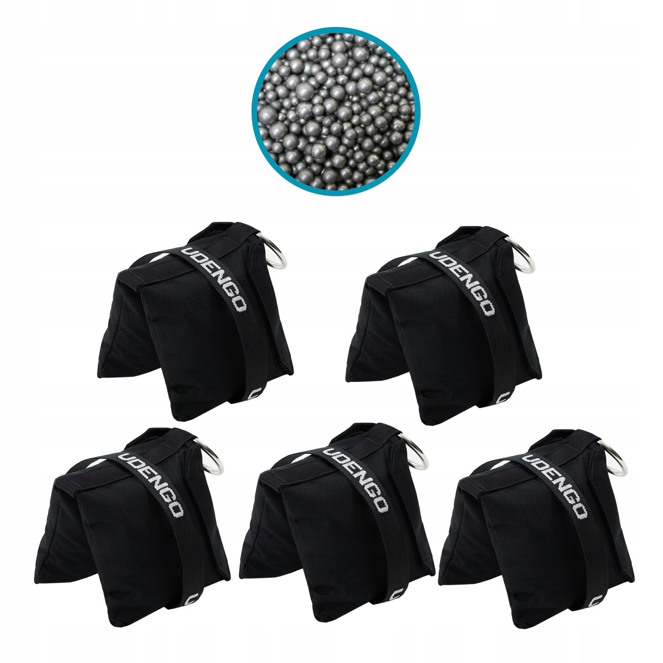 5x Steel Shot Bag 6 kg – balastový vak