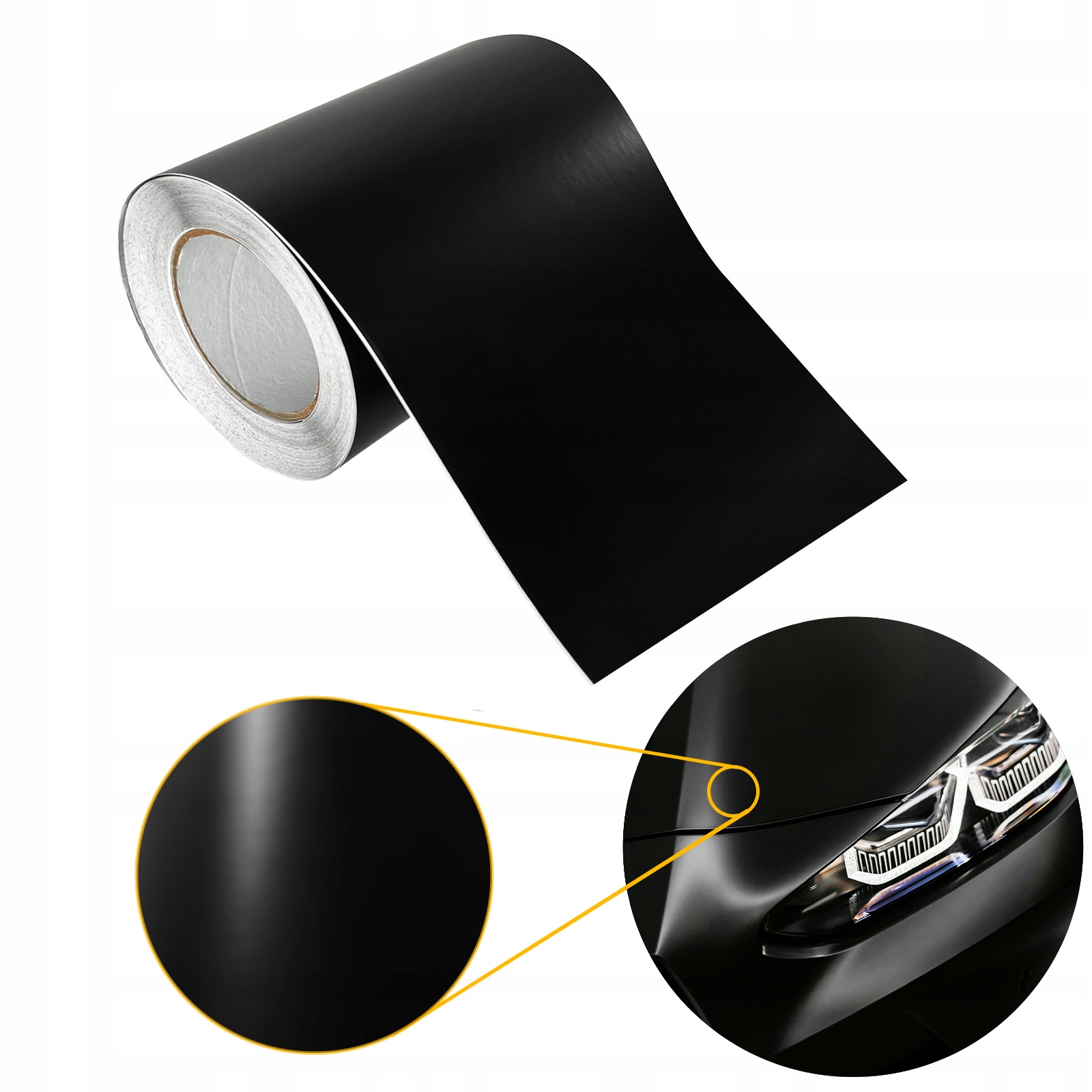 Fólie Termoplastická Hladká Černá Matná Olepka Zrcátka Nadkola Prahy Diy
