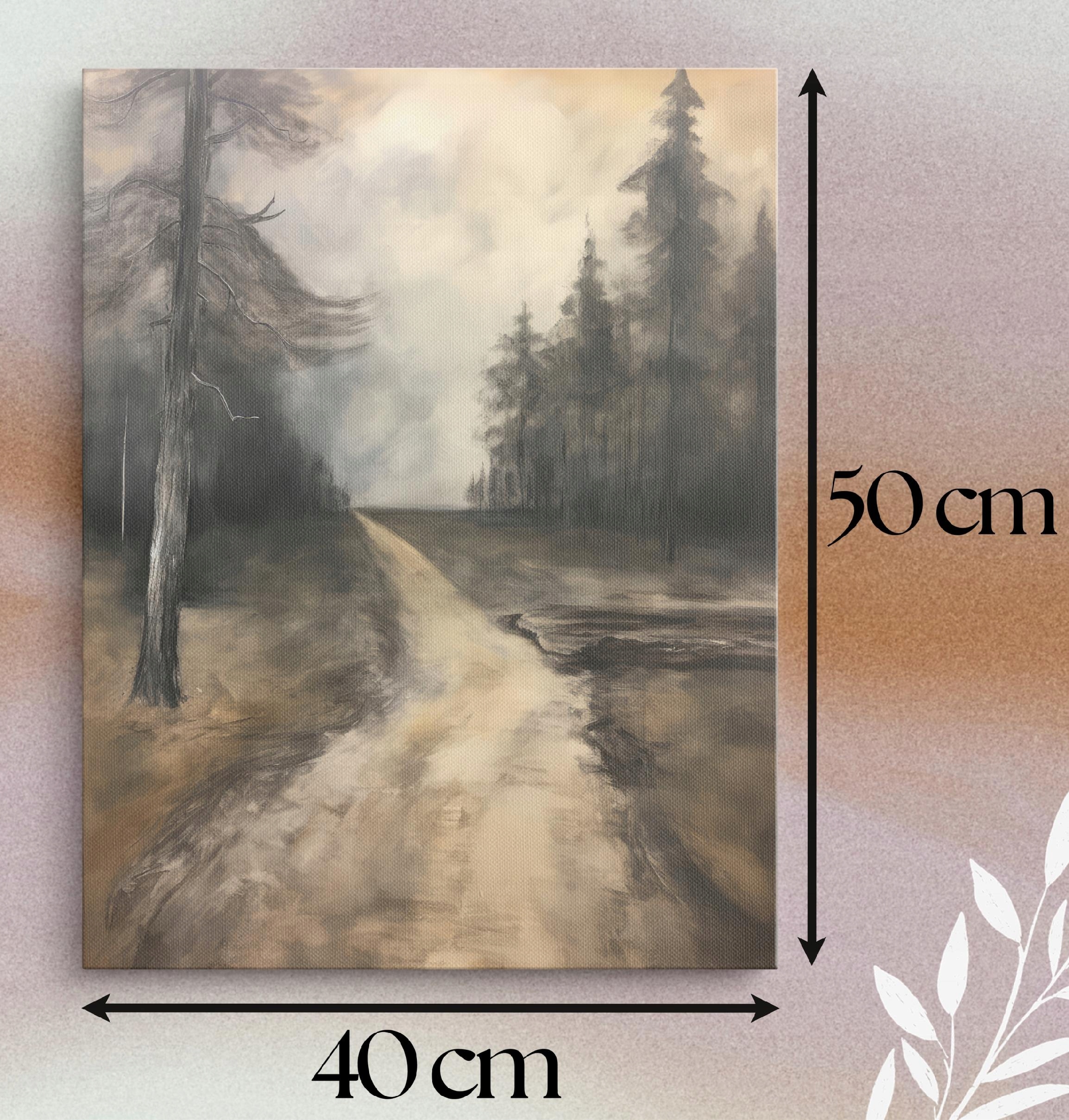 OBRAZ NA PŁÓTNIE OBRAZY NA ŚCIANĘ DO SALONU PUSZCZA LAS GAJ *wiele wzorów Materiał wykonania płótno