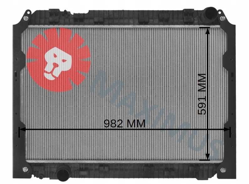 NOWA CHŁODNICA WODY MERCEDES ACTROS MP4 MP5 ANTOS Producent części NRF