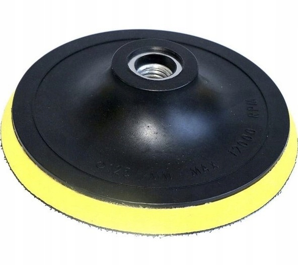 Przystawka polerska 125mm tarcza szlifierska z rzepem
