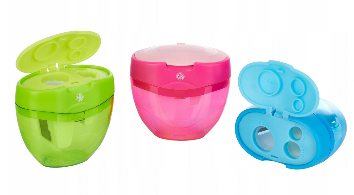 Temperówka potrójna z pojemnikiem ASTRA JUMBO RÓŻ Marka Astra