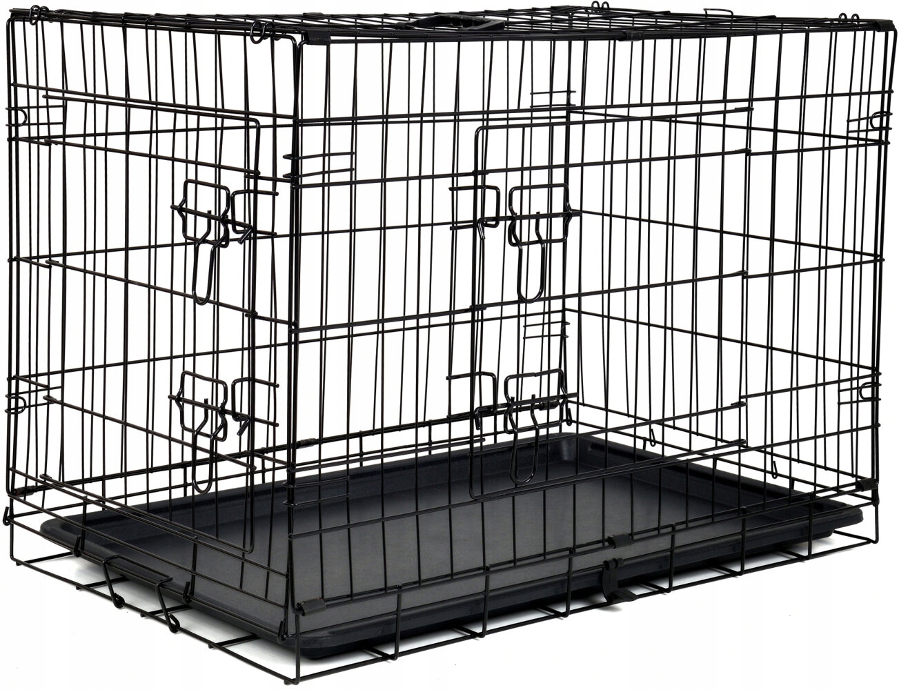 Multifunkční kovová klec kotec pro psa, kočku a další zvířata L