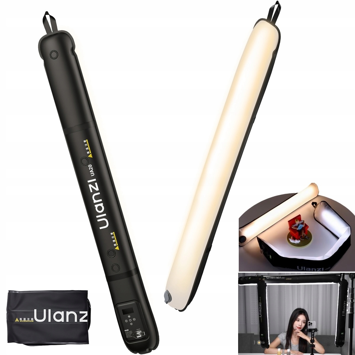 Led panelová lampa vzduchová trubice 20W Ulanzi UA20 Magnet Bi-Color 2700-6500K