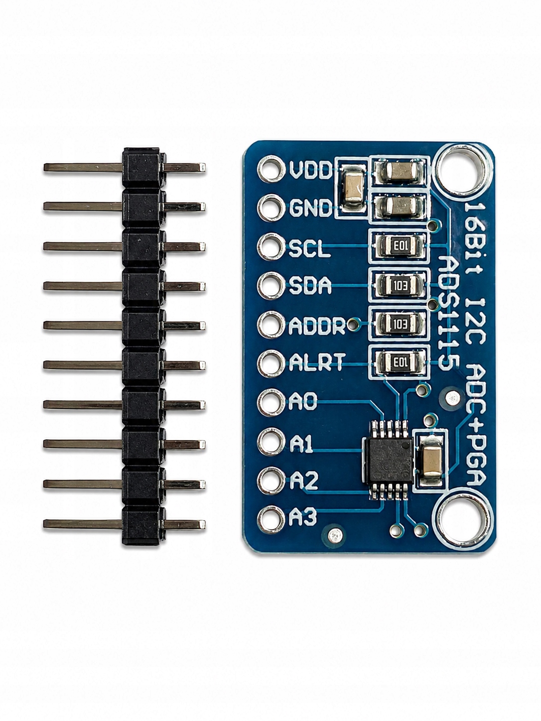 Wzmacniacz Moduł ADS1115 – 16-bitowy przetwornik ADC I2C