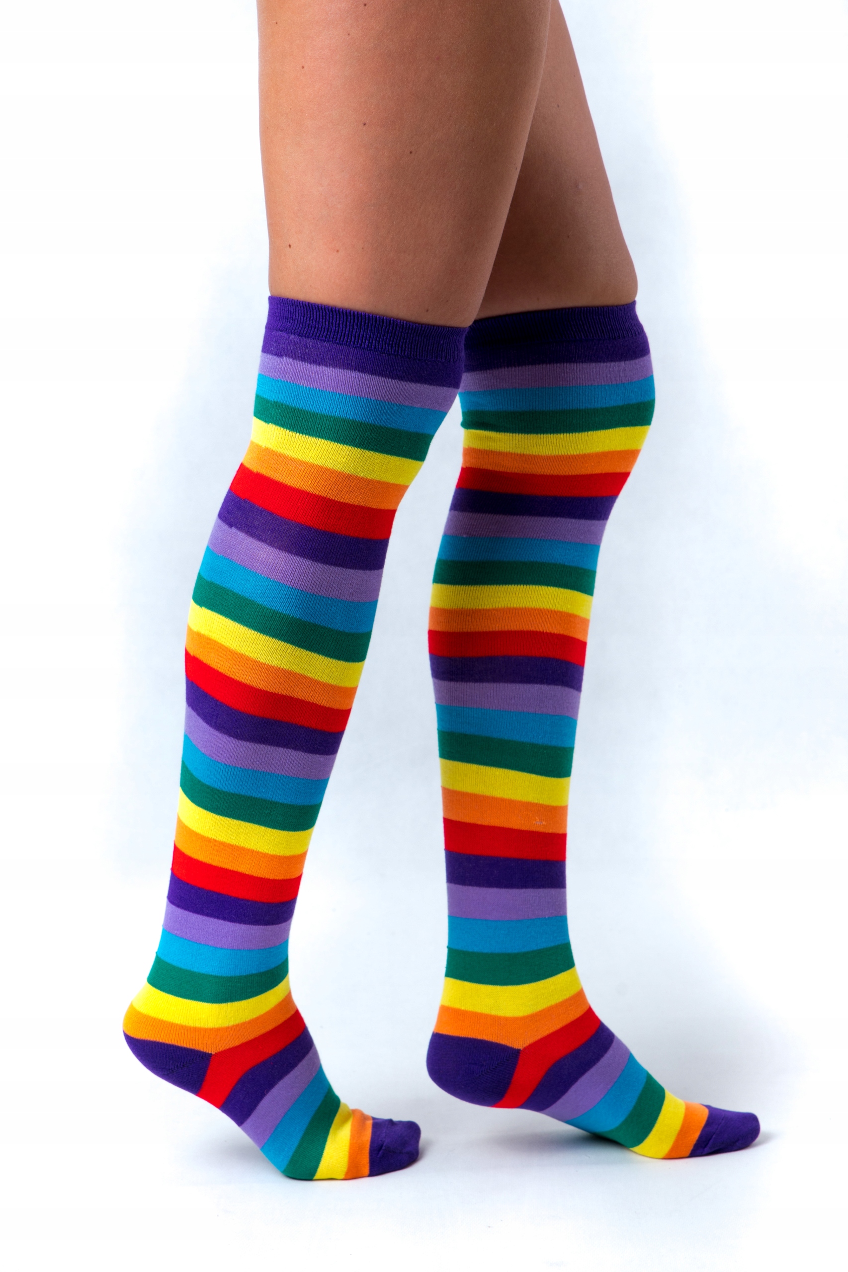 

Podkolanówki Zakolanówki Skarpety Tęczowe Lgbt