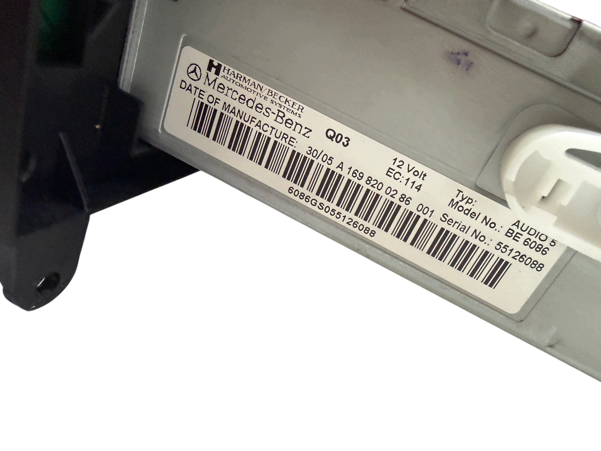 RADIO CD original MERCEDES W169 A1698200286