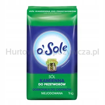 O'Sole Kamenná sůl Bez Jódu pro zavařování 1 kg