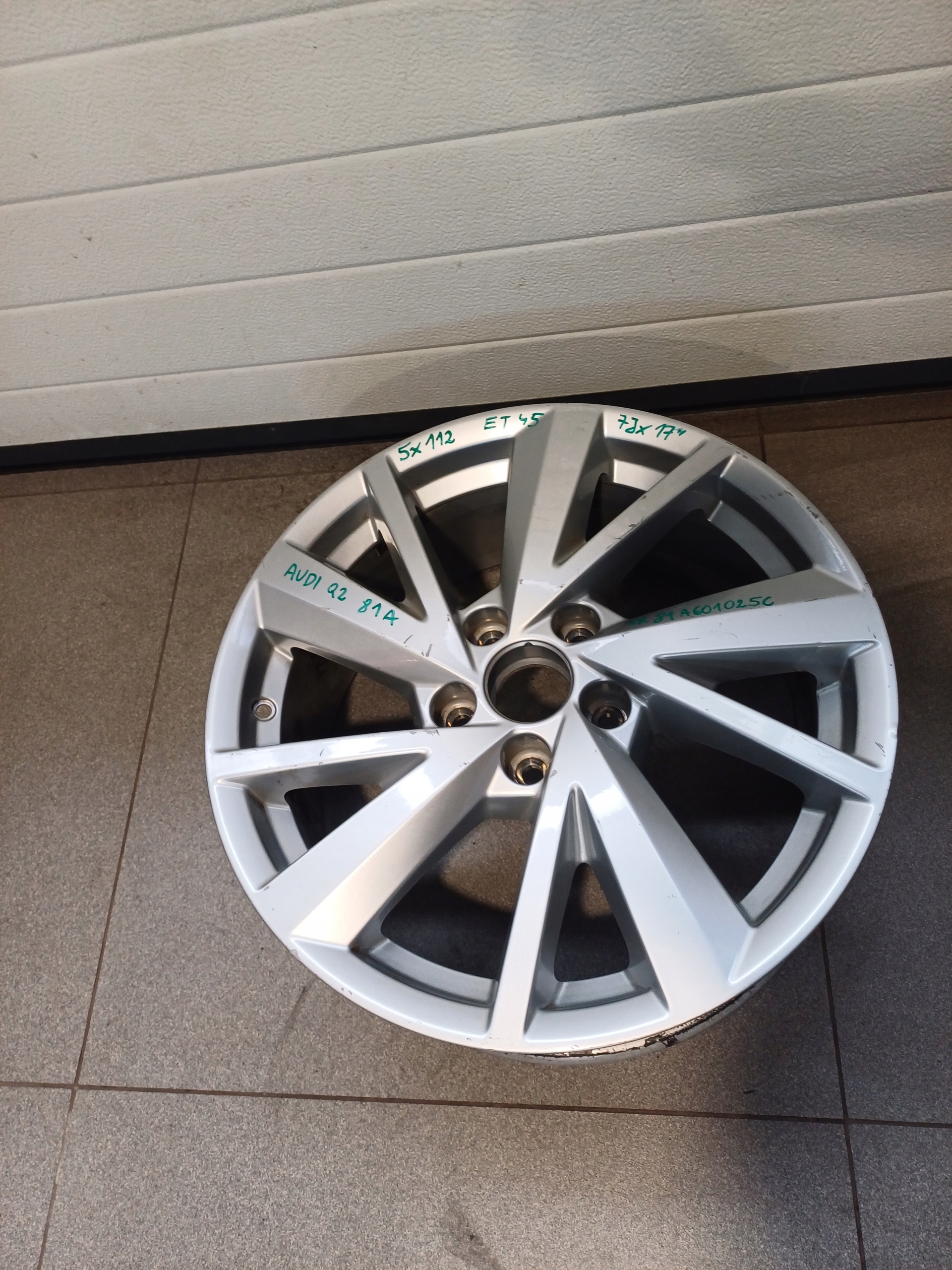 disk disk AUDI Q2 81A 17 5X112 ET45 7J NR 81A601025C