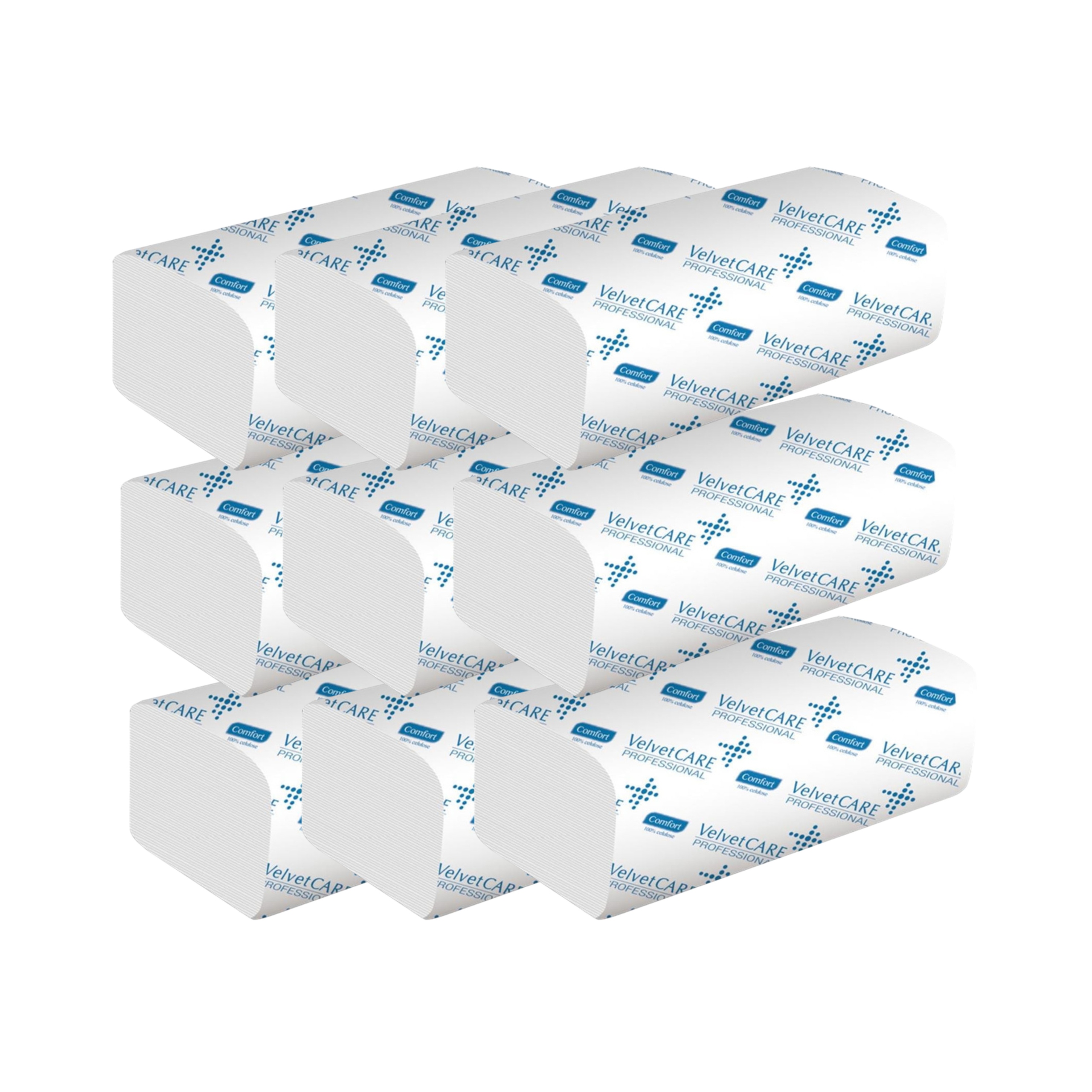 Levně Ručník Zz Velvet Care Professional 23x23 bílá celulóza 150 listů 2vx9