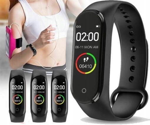 SMARTBAND M4 SMARTWATCH OPASKA SPORTOWA ZEGAREK Materiał paska guma