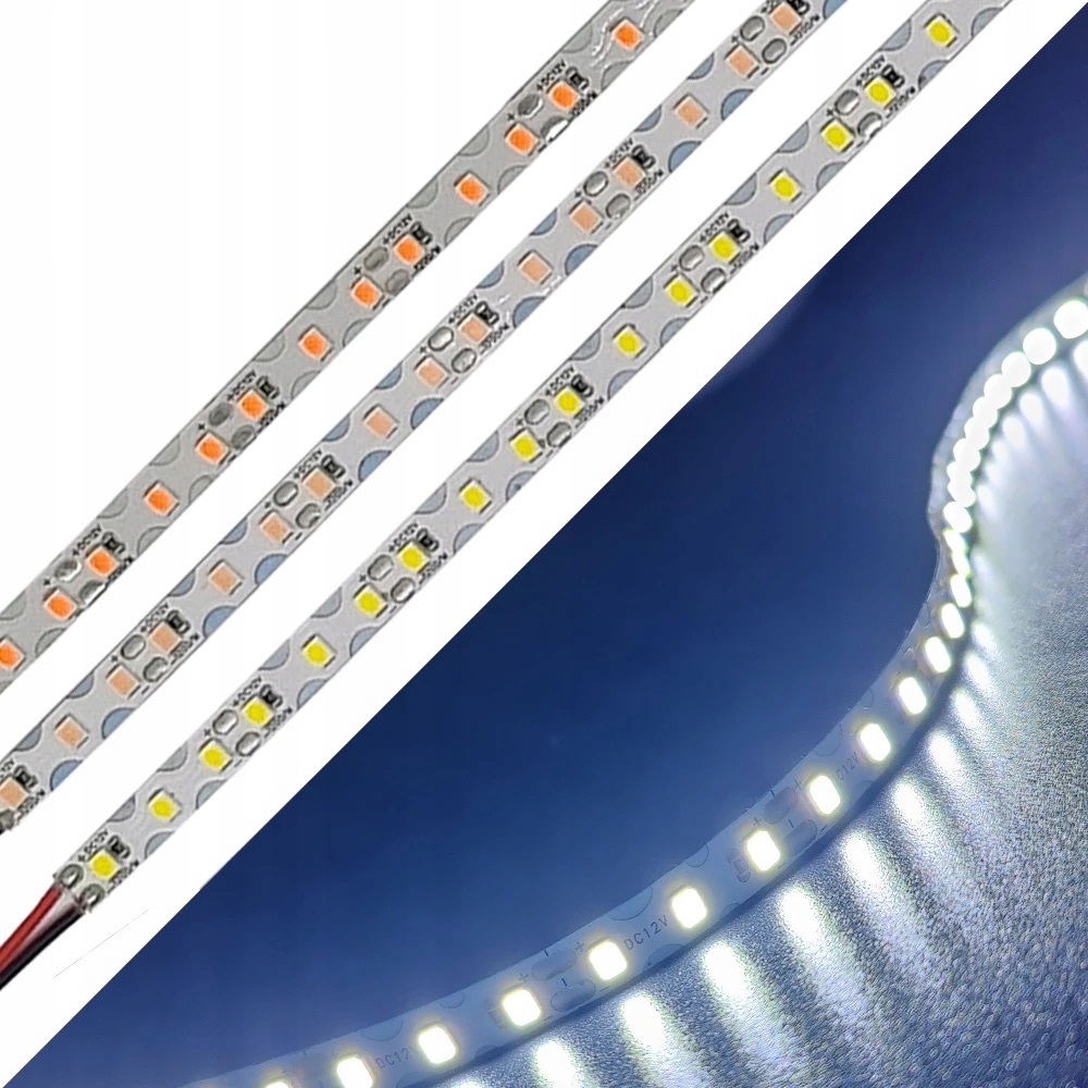 TAŚMA LED 2835 12V 6mm PRO 9.6W ELASTYCZNA ZIMNA Marka Led Expert