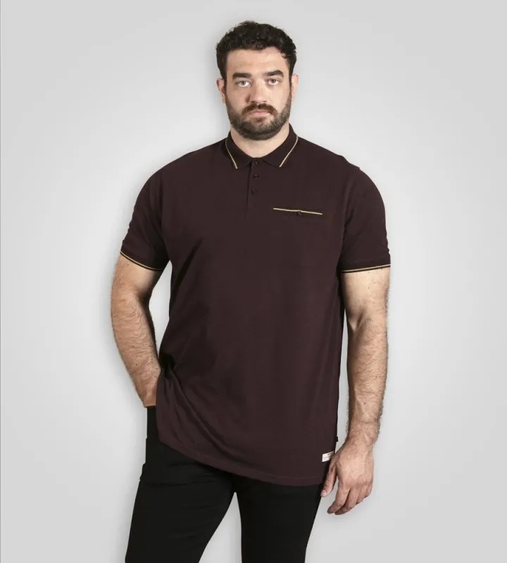 Velké Tričko Pánské Polo Bordó REDDITCH-D555
