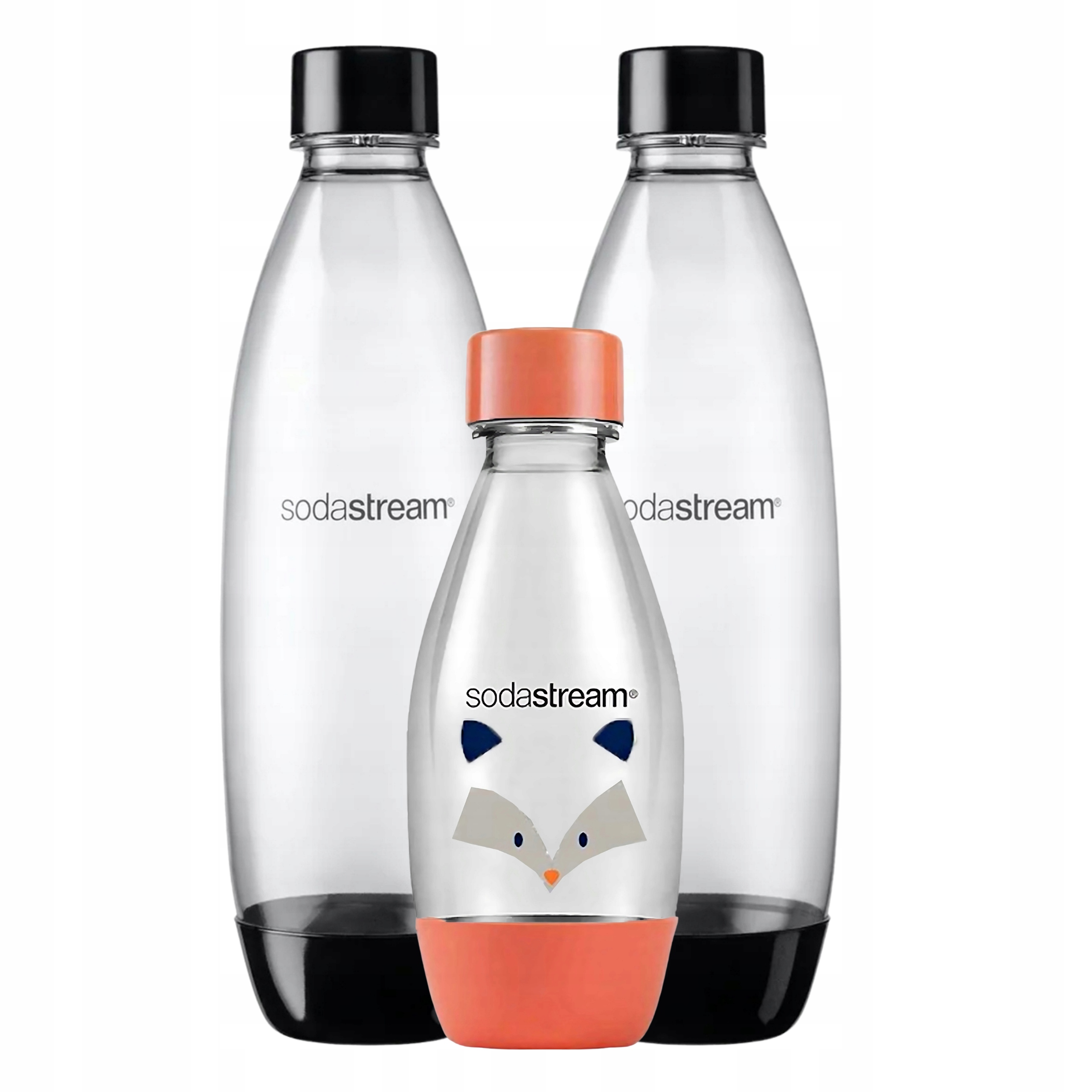 Sada lahví SodaStream Fuse 2x Černá 1L, 1x Little Heroes Borsuk 0,5L