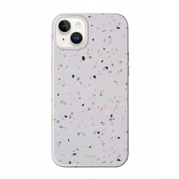 Etui Uniq Coehl Terrazzo do iPhone 14 Plus/15 Plus 6.7" piaskowe
