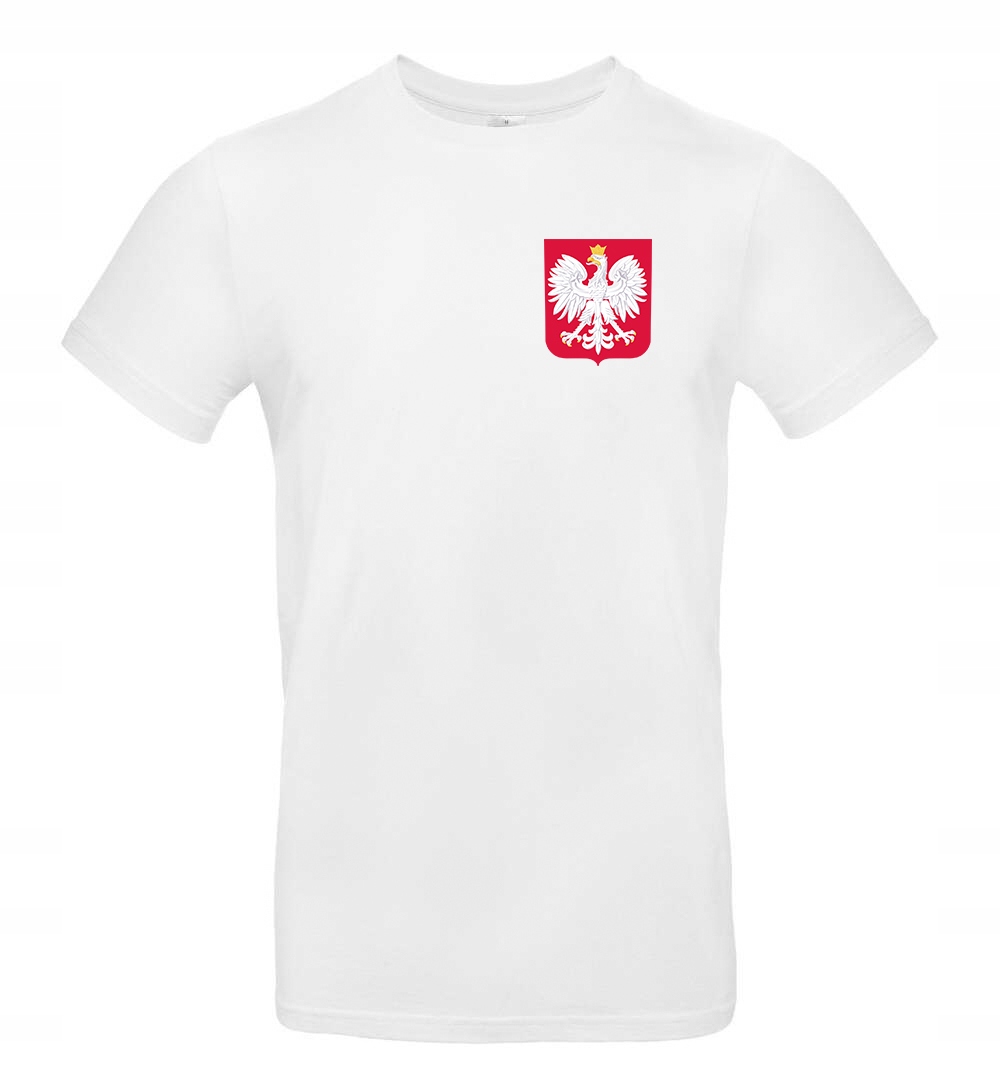 KOSZULKA KIBICA REPREZENTACJI POLSKI. BAWEŁNIANA Z GODŁEM. Rozm S
