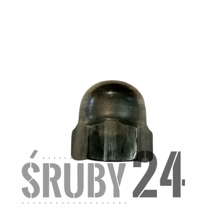 Nakrętka kołpakowa M16 Wysoka DIN1587 Kl.6 Bez pokrycia Stal surowa 50szt