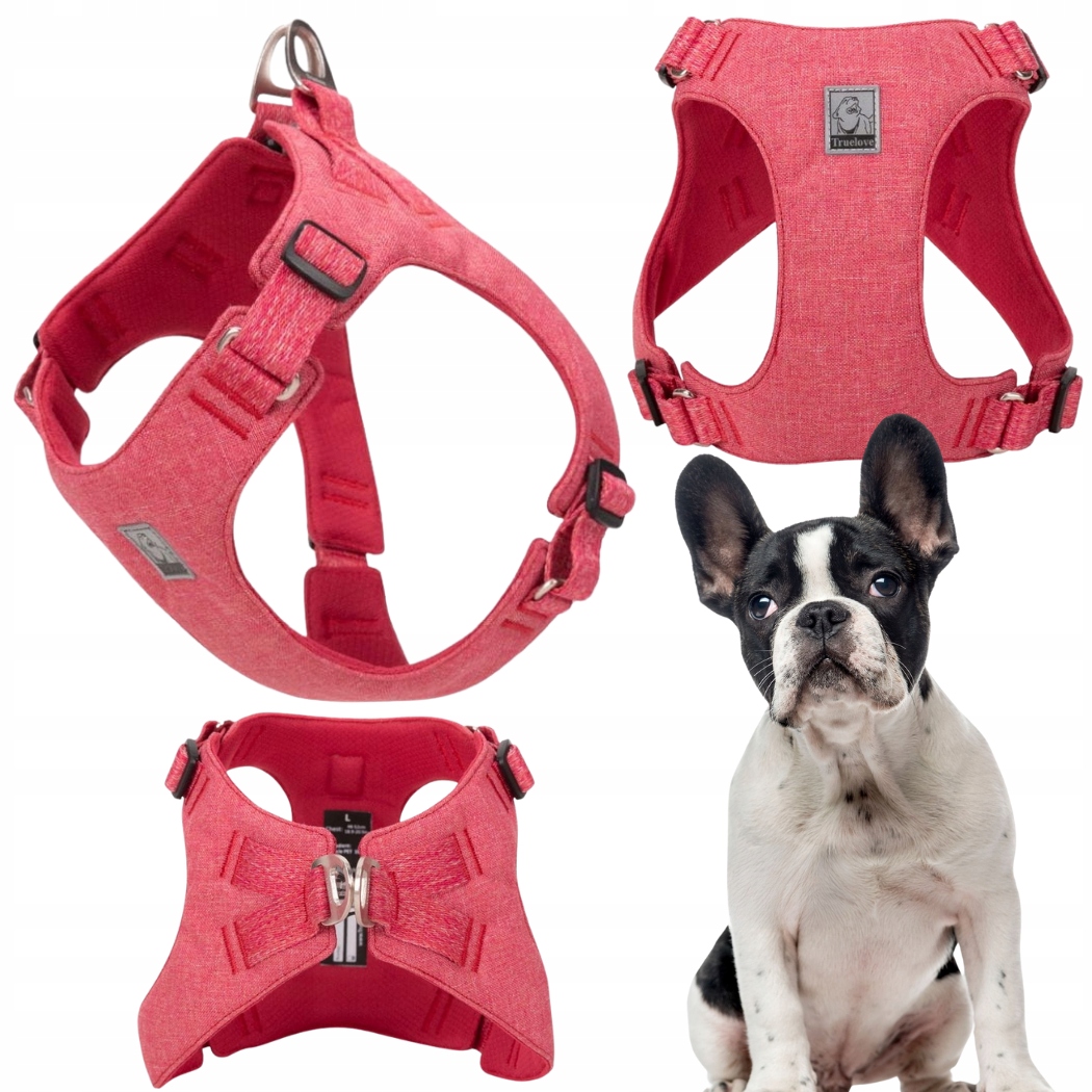 Obojky Pro Psa Ultralehké Jemné Truelove Wings Eco Červené L