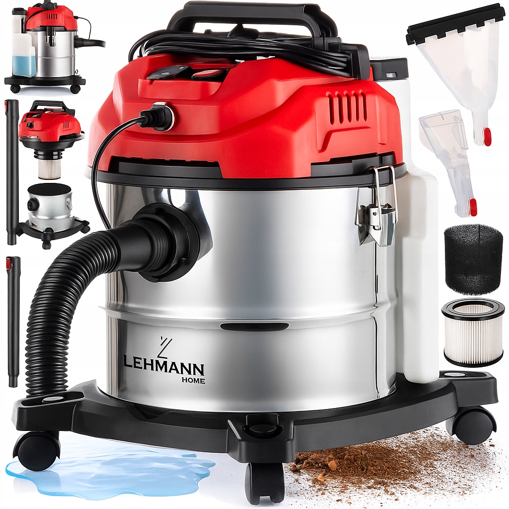 ODKURZACZ PIORĄCY DO TAPICERKI DYWANÓW MOKRO SUCHO ZESTAW SSAWKA DO PRANIA