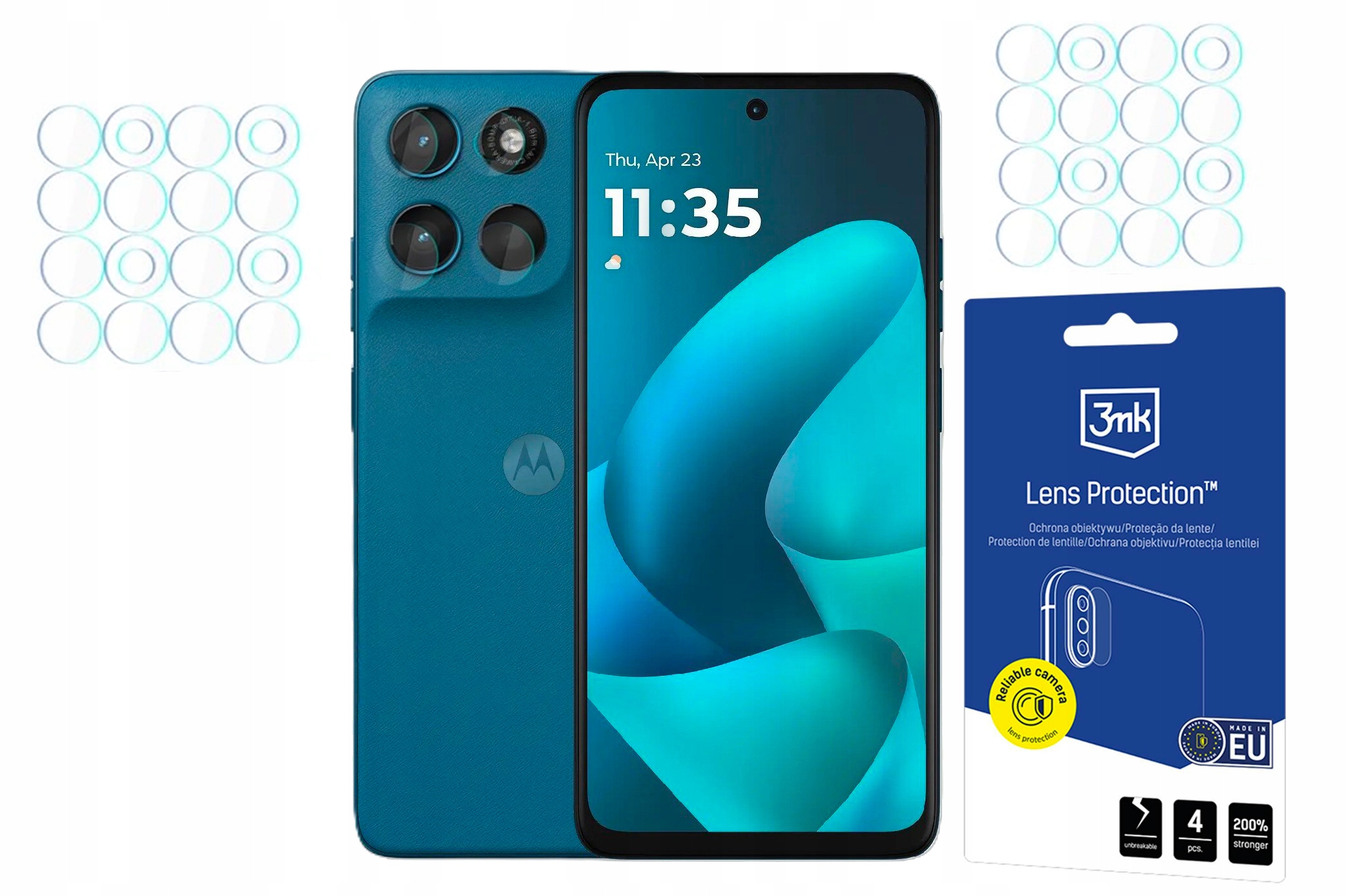 3mk Sklo na objektív Lens pre Motorola Moto G57 Power 4ks