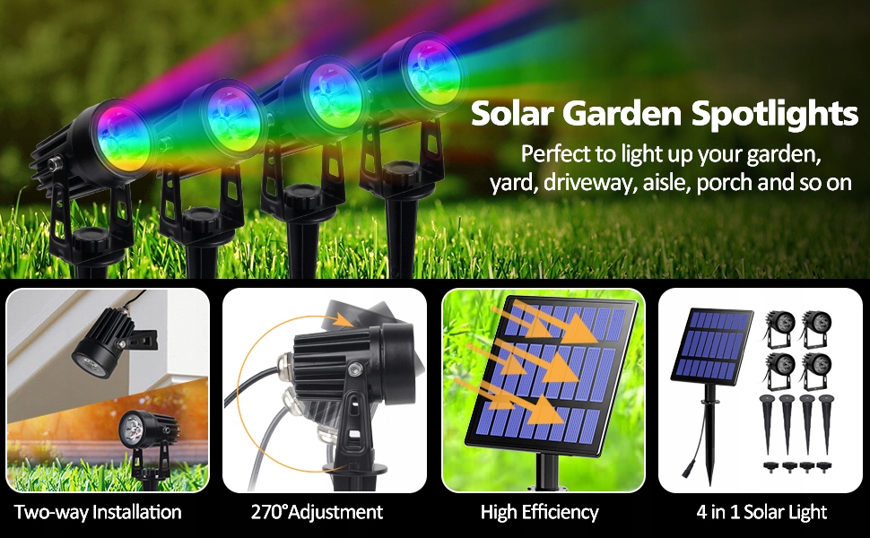 T-Sun Reflektory Lampy Solarne Ogrodowe Wbijane 4 — miniatura 10