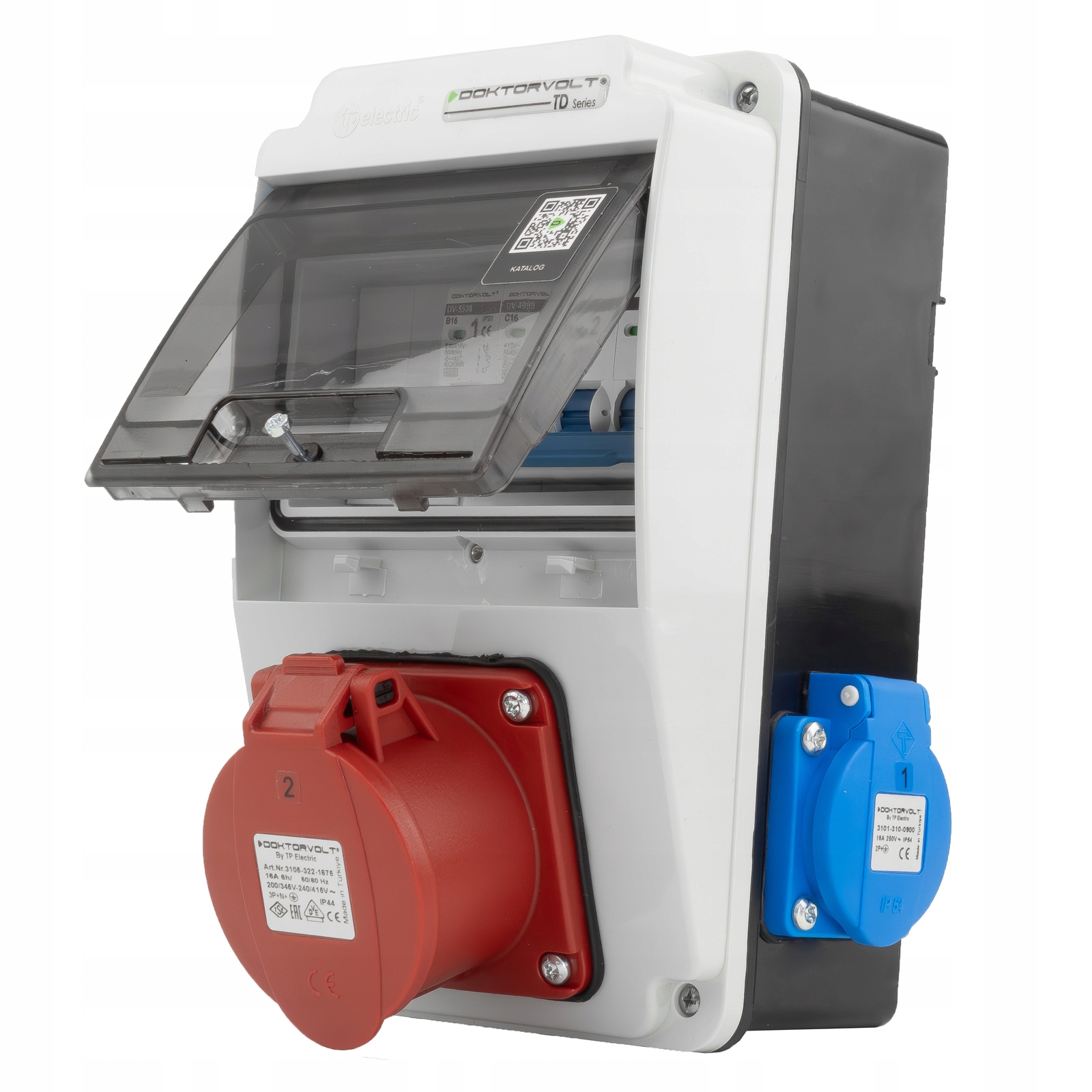 Stavebný Rozvádzač Erbetka 16A 2X230V IP44 S Konektormi