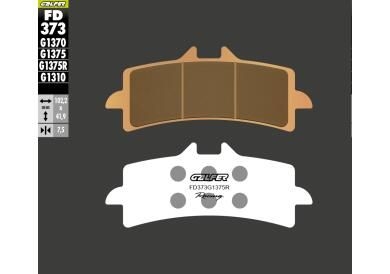 Galfer Brzdové Doštičky KH447 Spekané, Metalické (zlaté), Sinter Sport Racing,
