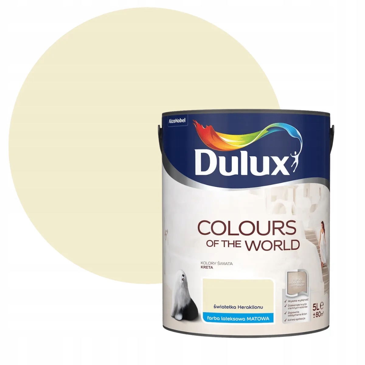 Dulux Barvy Světa Barva Latexová Nástěnná Světla Heraklionu 5L