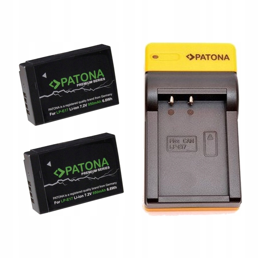 2x prémiová Akumulátor Patona LP-E17