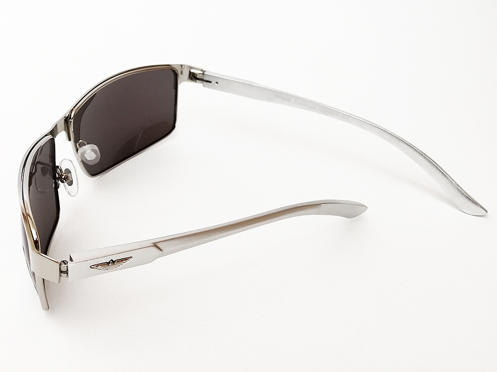 OKULARY MĘSKIE POLARYZACYJNE AVIATOR FLEKS ETUI Materiał oprawki metal