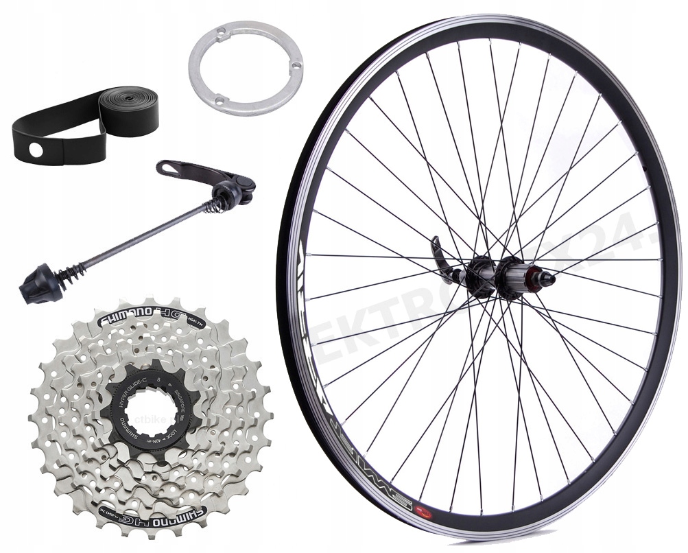

Koło 28'' Tył Alu Zacisk Qr + Kaseta Shi HG41 7 Rz