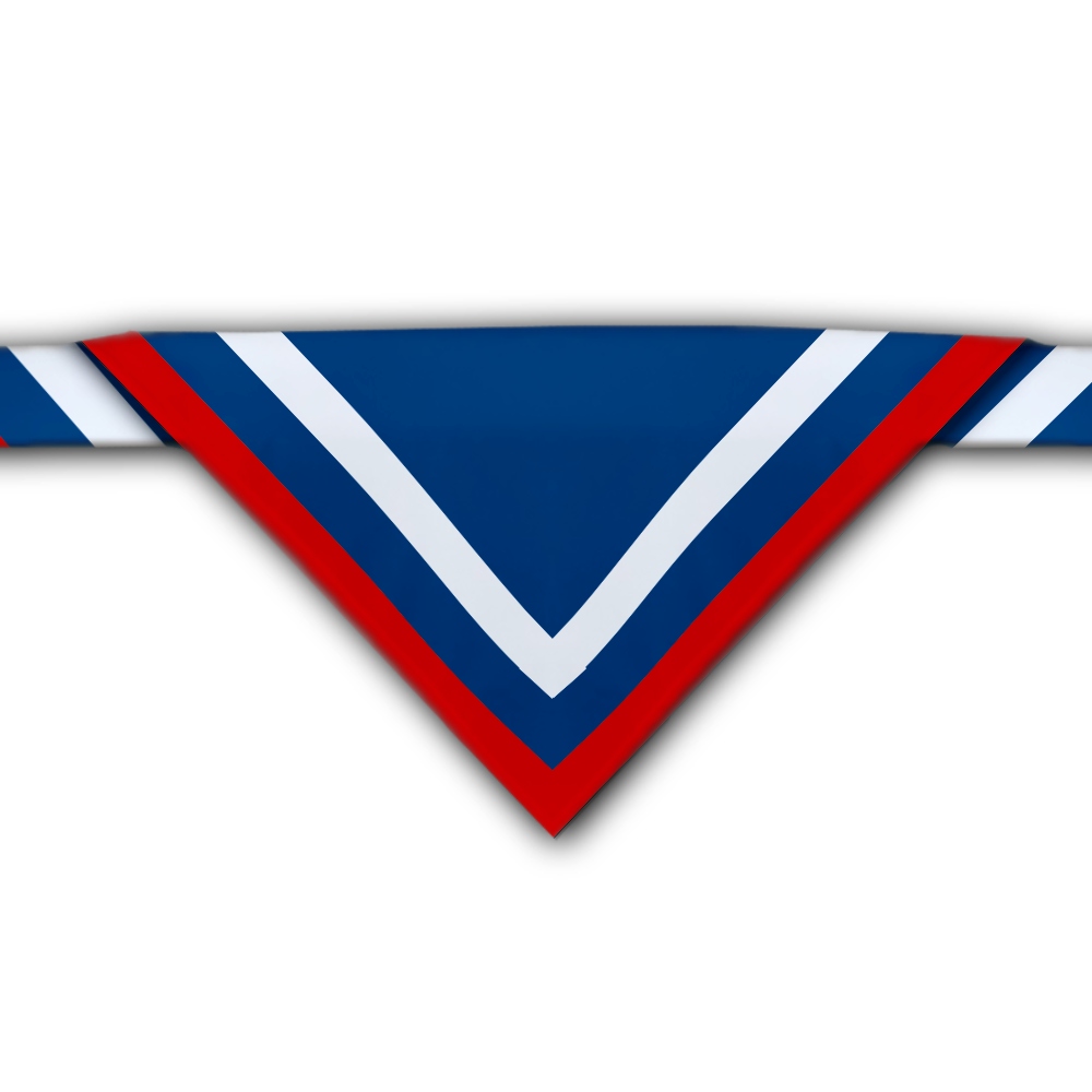 Skautský šátek s tlustými pruhy 70 x 70 x 100 cm polyester 100% personalizace