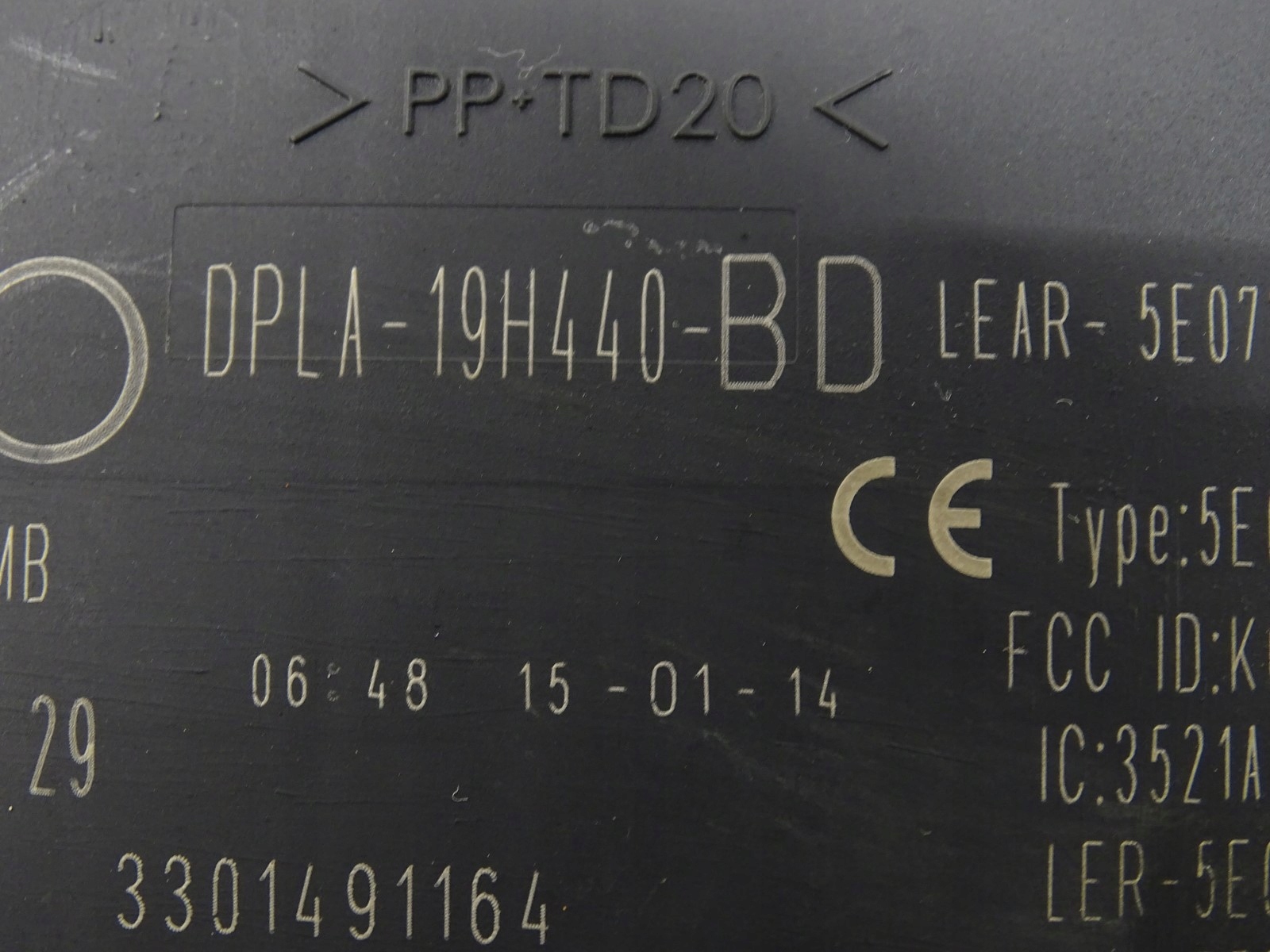 module control unit KEYLESS LAND ROVER DISCOVERY 19H440BD