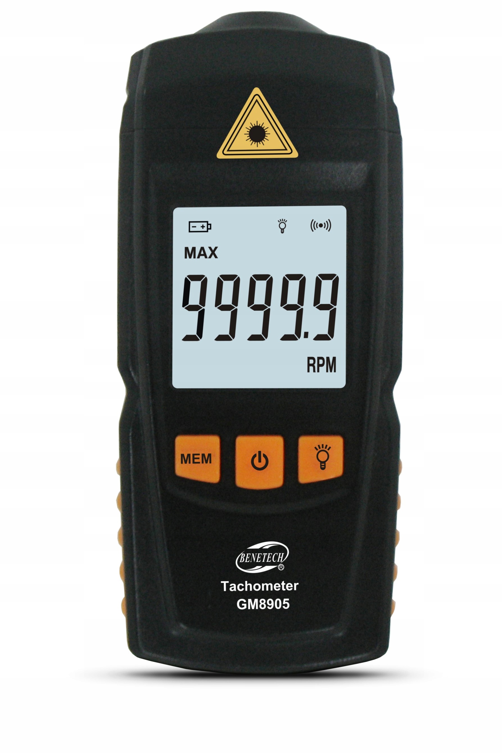 TACHOMETR LASEROWY OBROTOMIERZ CYFROWY MIERNIK OBROTÓW 99999 RPM LCD TAŚMY Marka Benetech