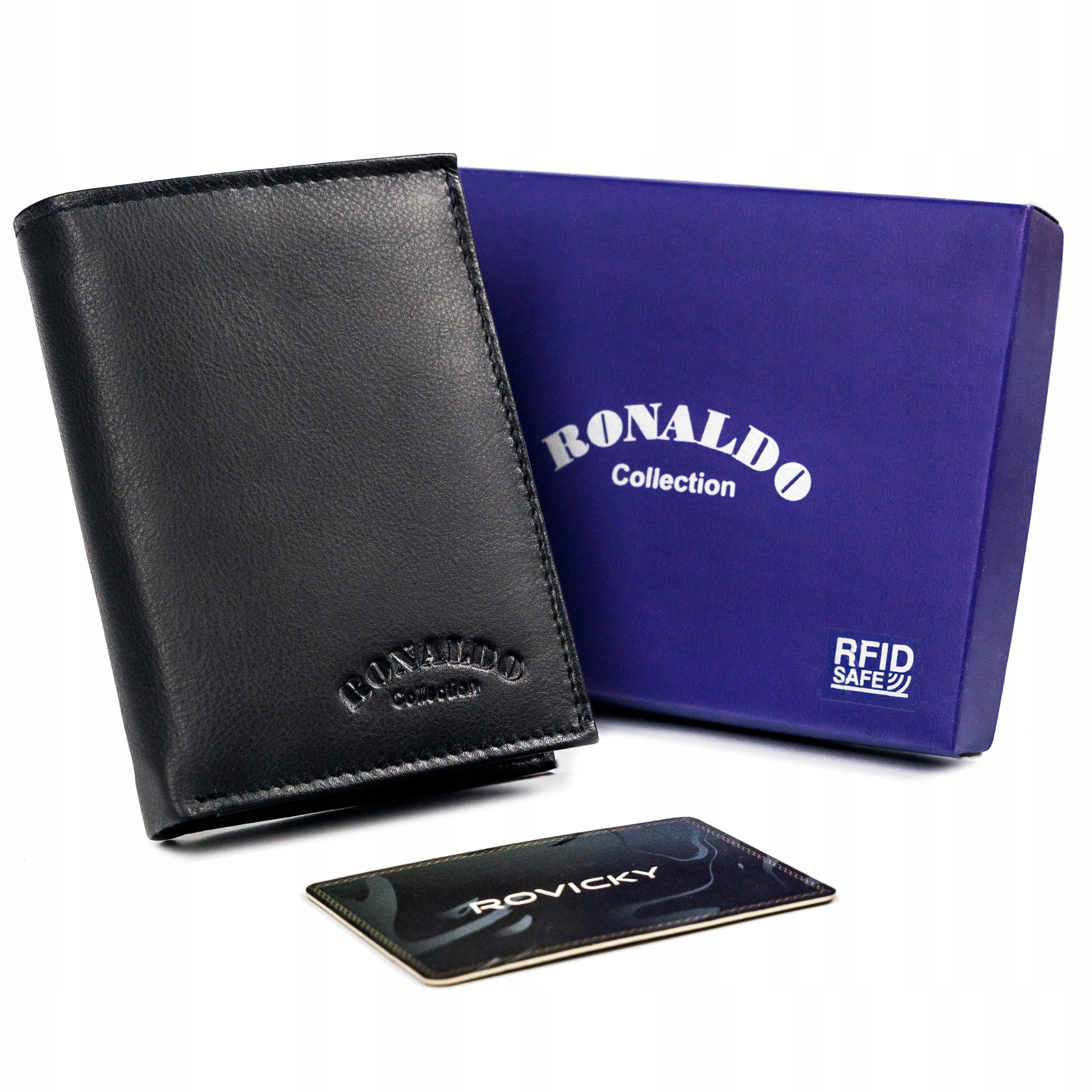 

Ronaldo portfel męski skórzany z Rfid rozbudowany