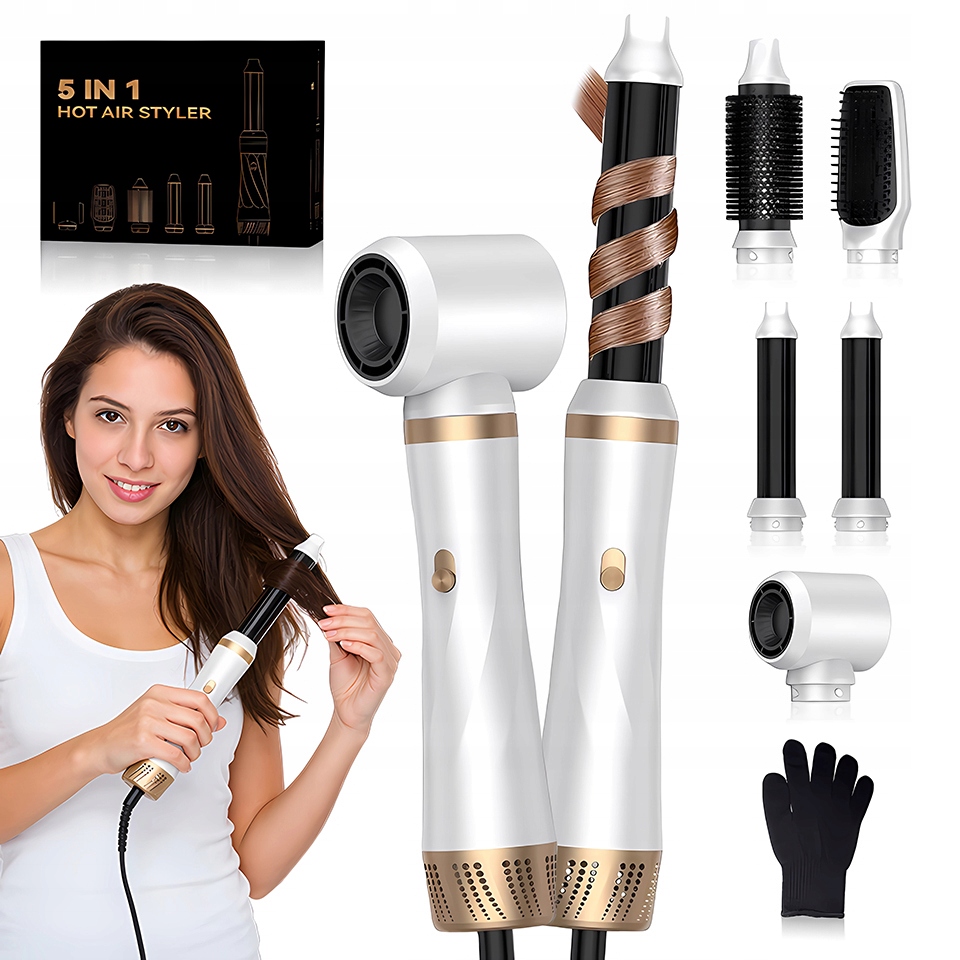 1000W Elektrický Kulmovač Na Vlasy 5V1