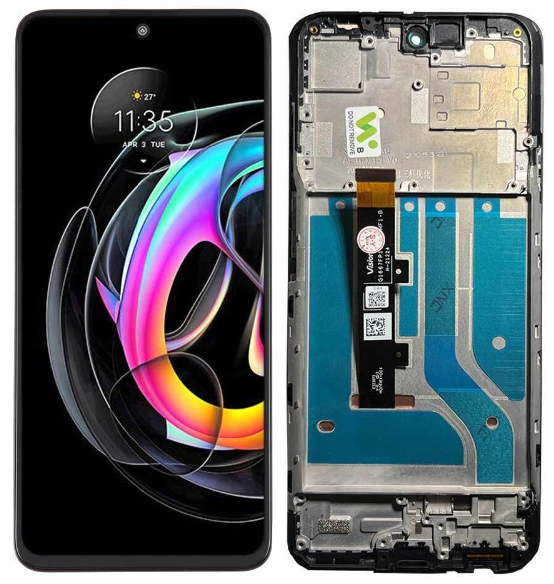 Originální LCD displej displeje pro Motorola Edge 20 Lite XT2139 Oled Rámeček