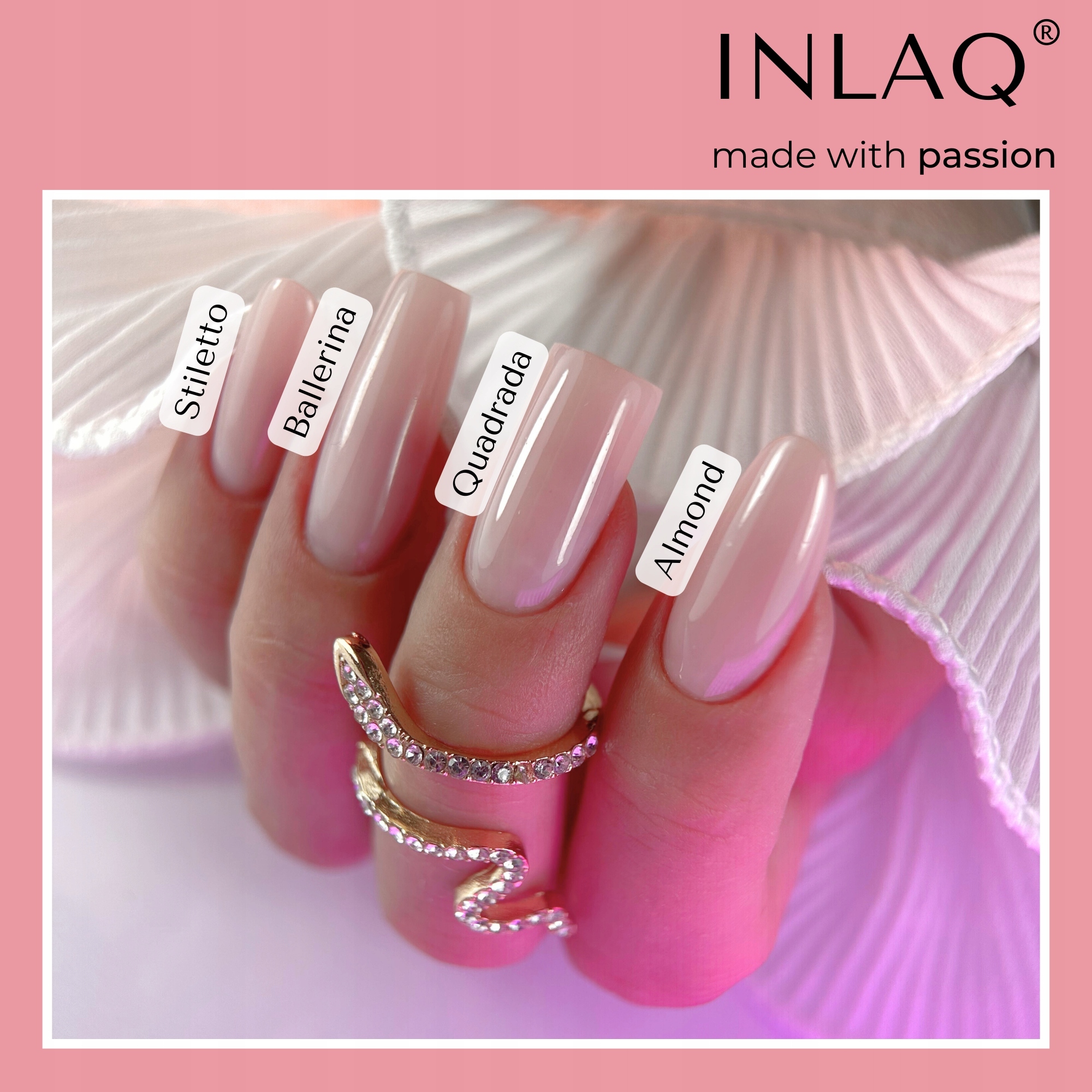 INLAQ Akrylożel Bubblegum 30ml Pojemność 30 ml