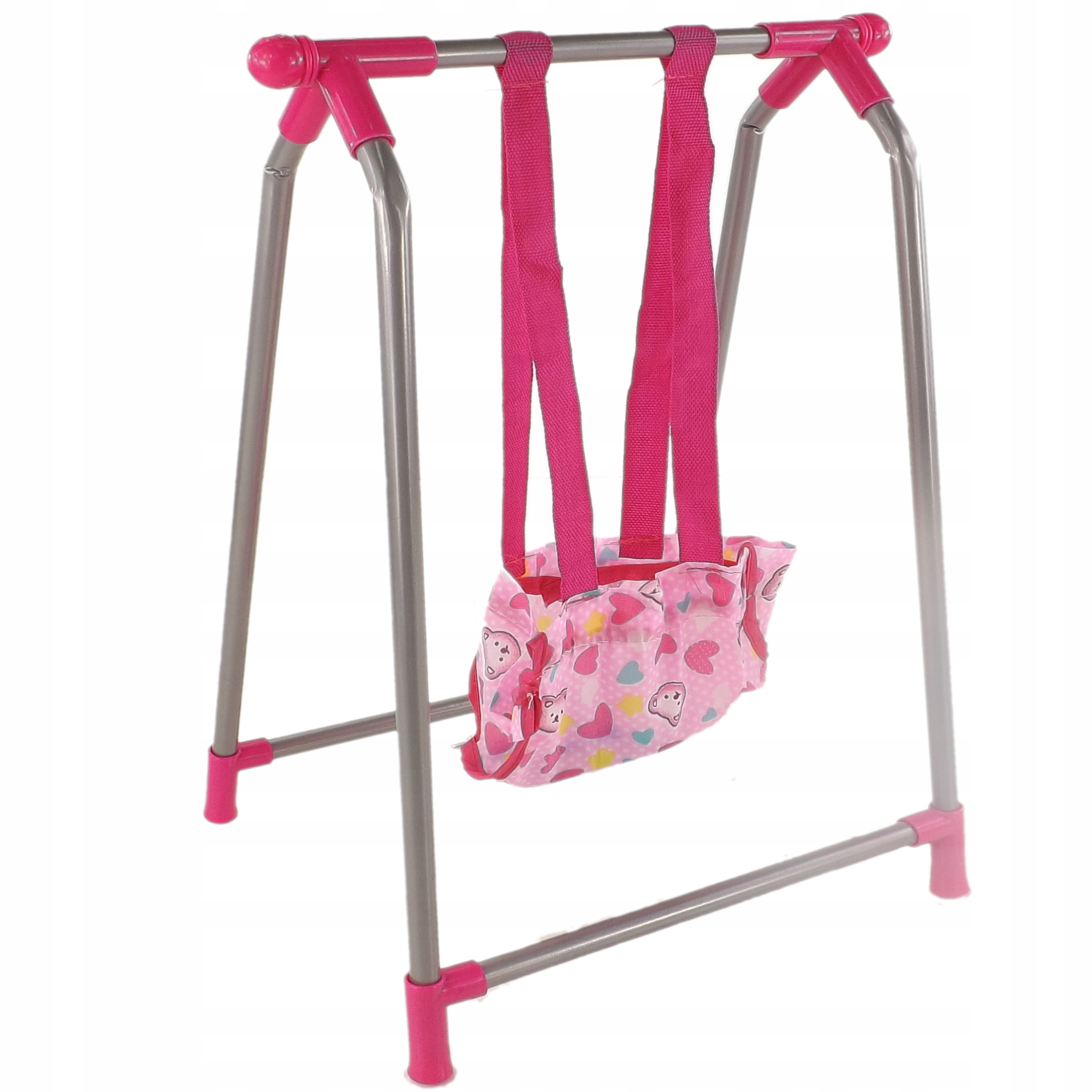 ZESTAW 3W1 DLA LALKI WÓZEK BUJACZEK HUŚTAWKA 8848 Bohater brak