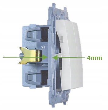 SIMON 10 Zaślepka ramki z mostkiem biała Rodzaj pojedyncza