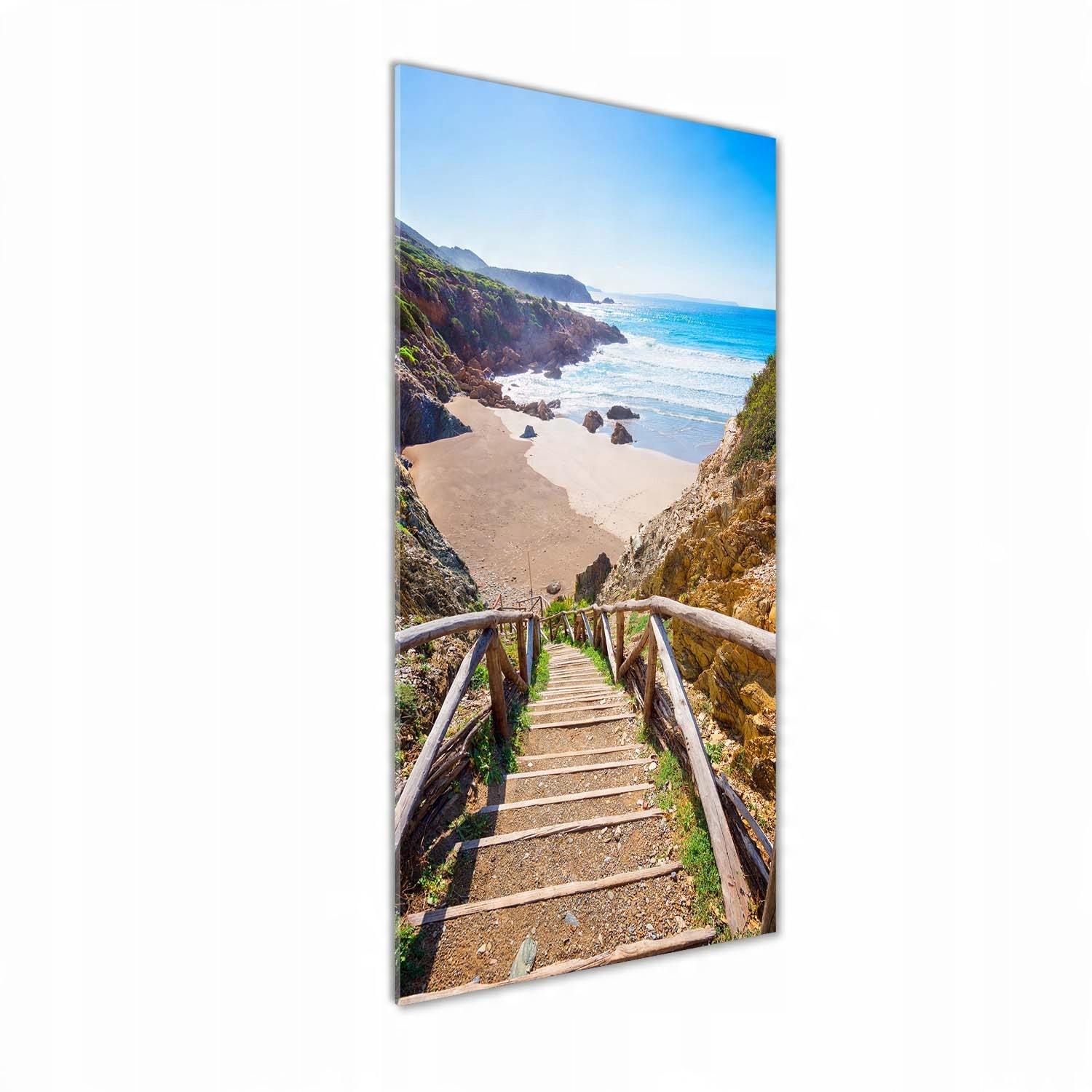 

Foto obraz szklany pionowy Ścieżka na plażę 50x125