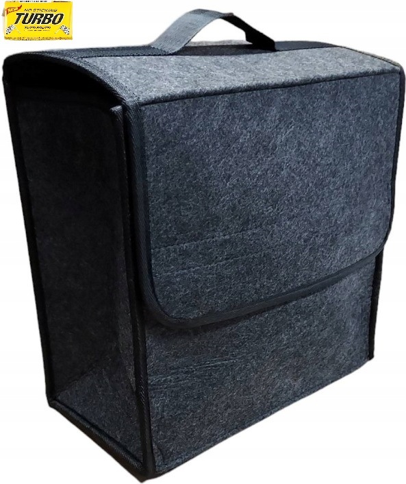 Organizer filcowy grafitowy do bagażnika auta 30x30x15 cm Torba Kuferek
