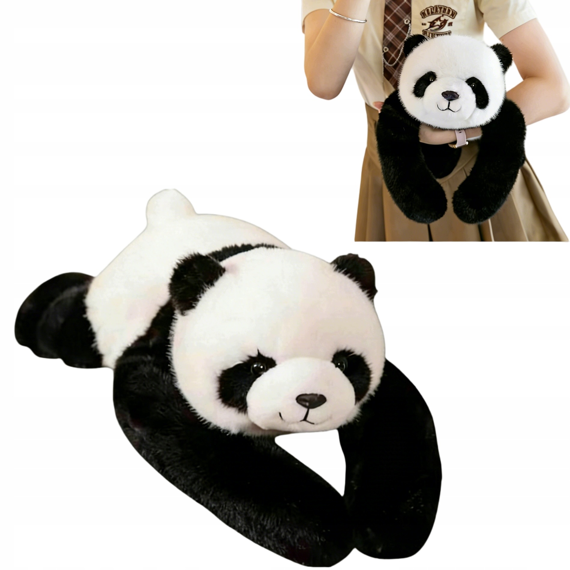 Miś obciążeniowy Ciężkomiś Panda obciążony pluszak Duży 65cm 1kg Adhd