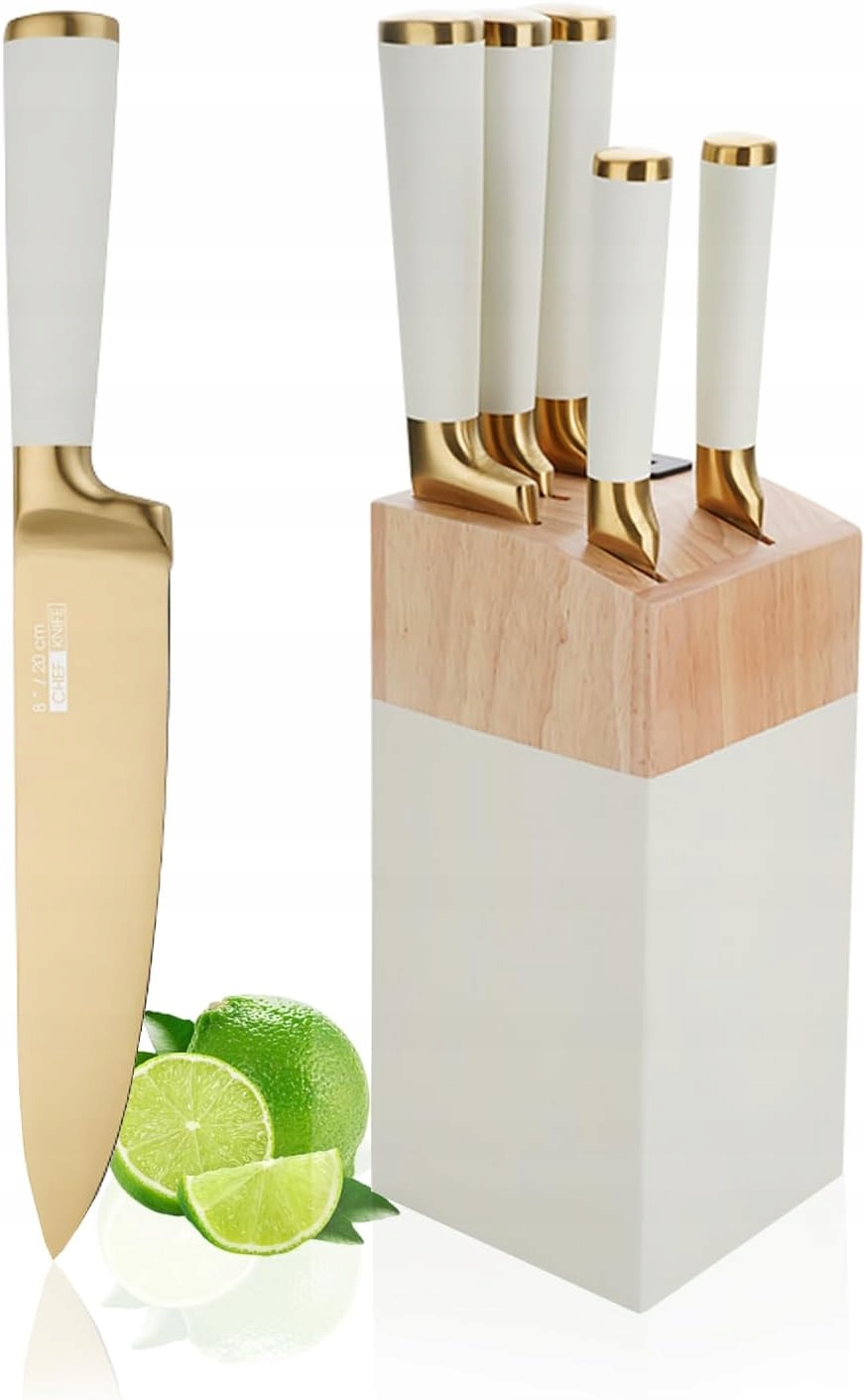 Nože V Bloku S 6 Prvky, Nerezová Ocel, Moderní Design