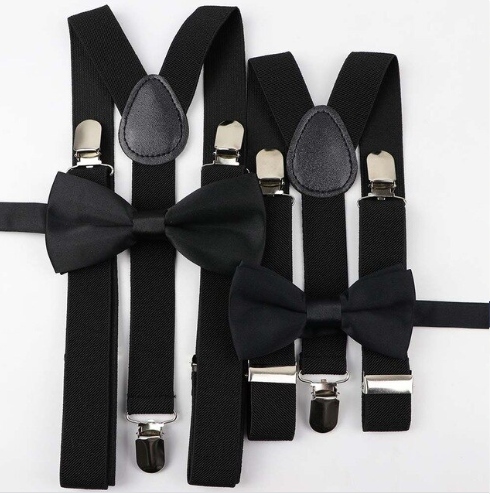 

Szelki męskie i dziecięce + Muchy czarne