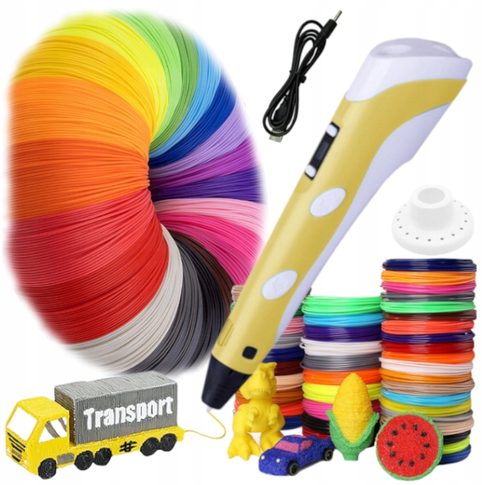 

Długopis Drukarka 3D Pen Zestaw +wkłady 210 Metrów